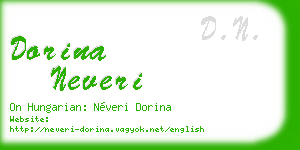 dorina neveri business card